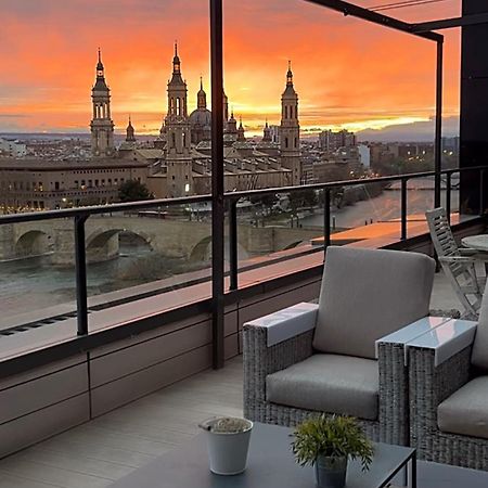 Ático mejores vistas al Pilar jacuzzi y garaje Saragoça Exterior foto